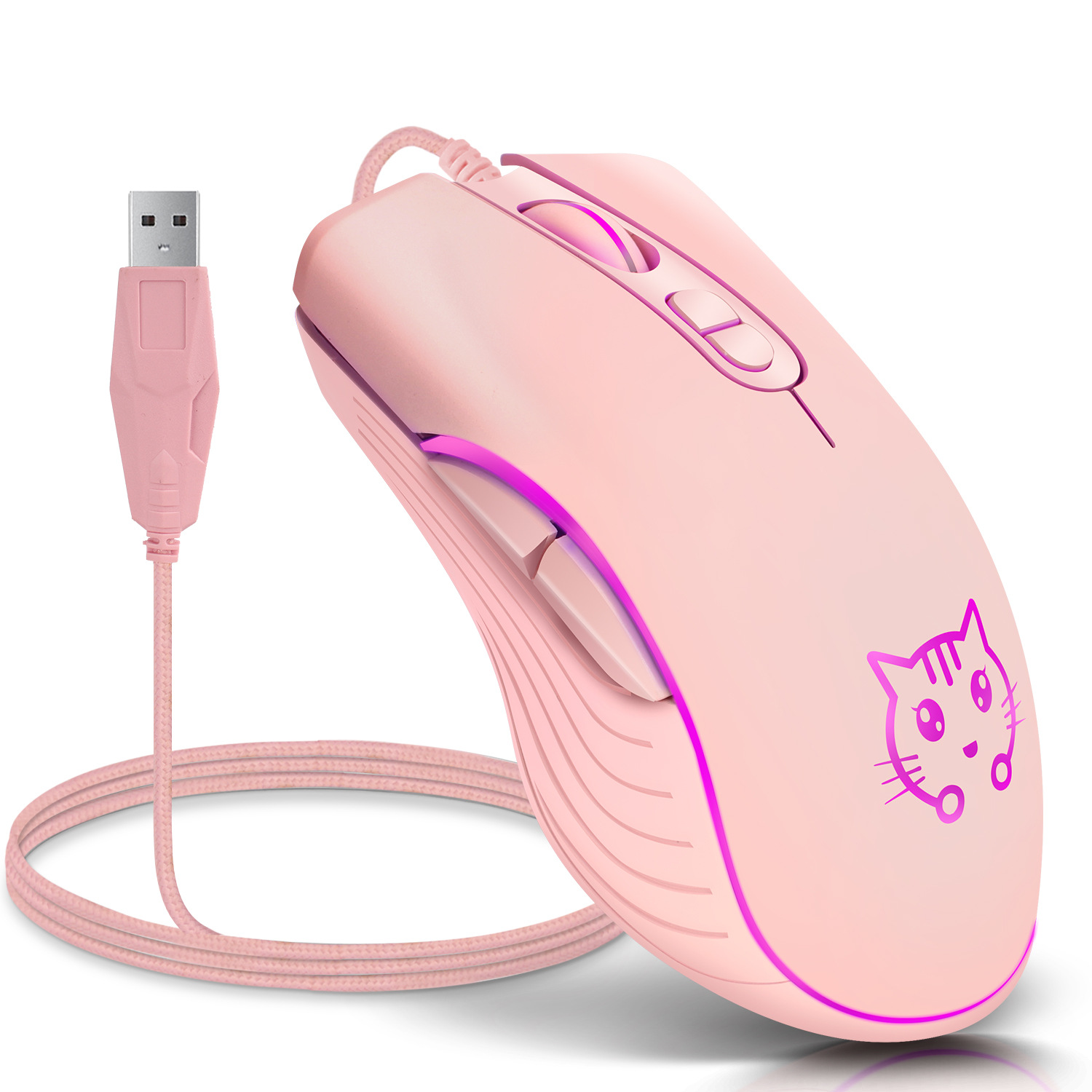 USB 유선 게임용 마우스 핑크 컴퓨터 전문 전자 스포 - Esports Gaming Maus 리뷰 및 가격