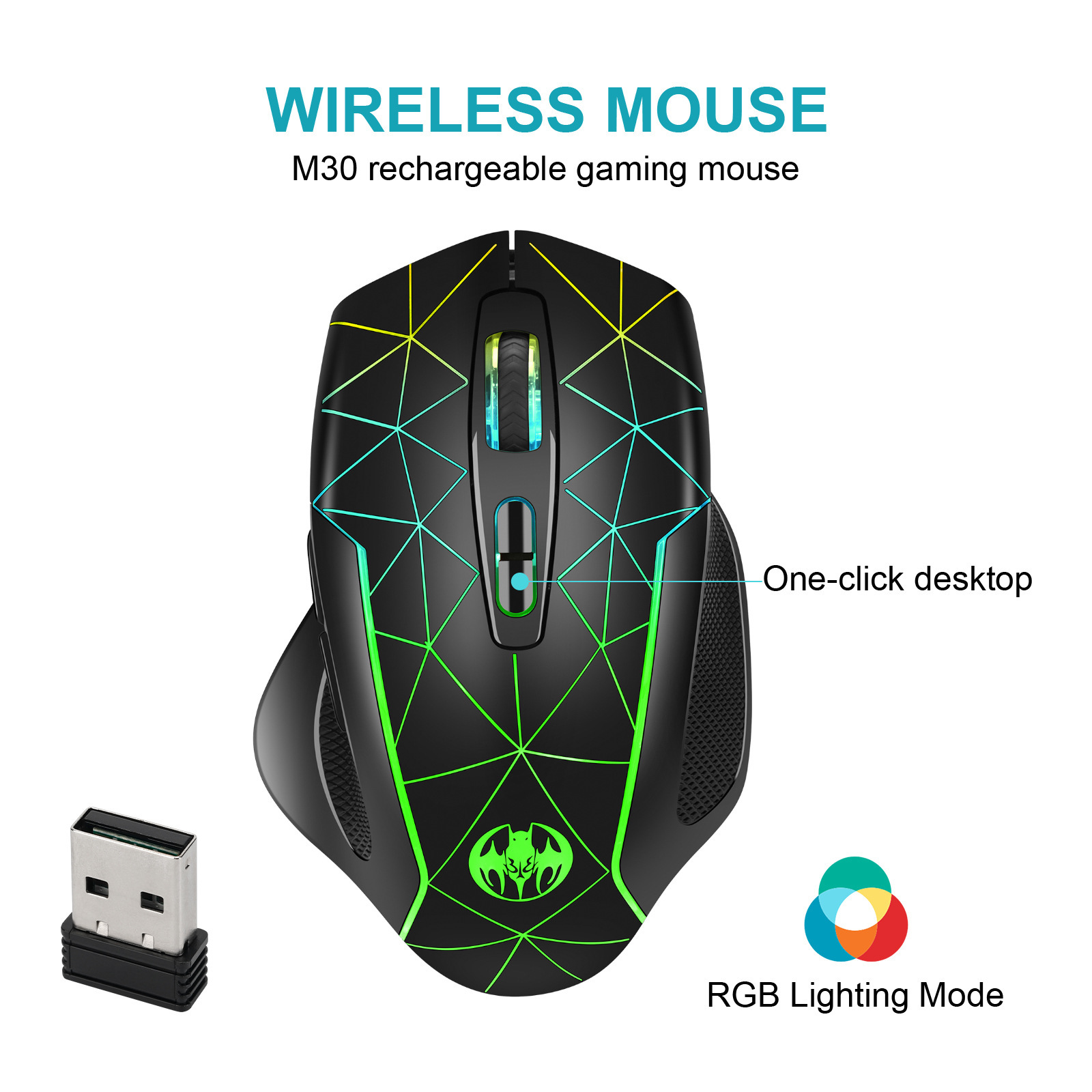 무선 충전 RGB 조명 효과 게임 광학 마우스 전자 스 - Esports Gaming Maus 리뷰 및 가격
